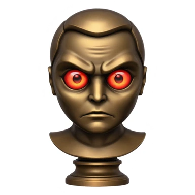 Evil Oscar statute   sticker
