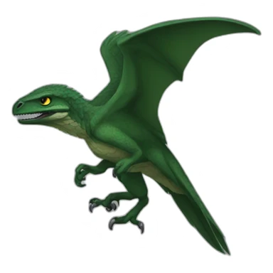 dark green raptor sticker