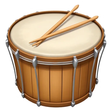 A traditional drum with drumsticks used to wake people for sahur during Ramadan sticker