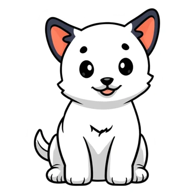 puppy boy sticker