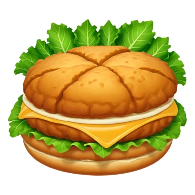 Schnitzelbroetchen mit Salatblatt, keine extra Sachen sticker