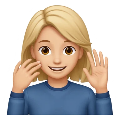 Tuck hair behind ear when flirting with someone  sticker