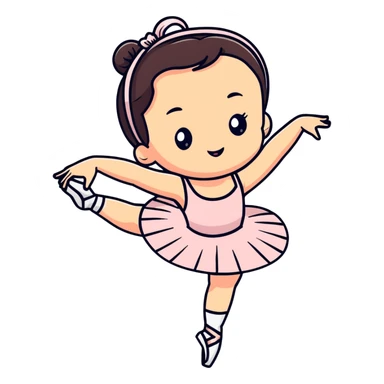 ballet dancing girl sticker