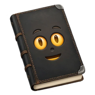 make me a black book with dust on it to show that it's old  sticker
