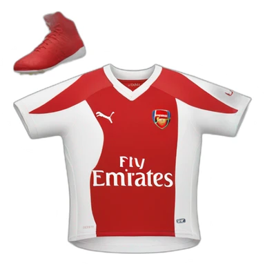 Arsenal home kit sticker