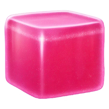 pink sparkly jello sticker