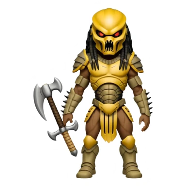 Predator from movie predator with bone armor sticker