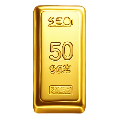 gold 50 sticker