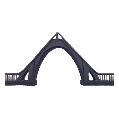 A bridge going into the void sticker