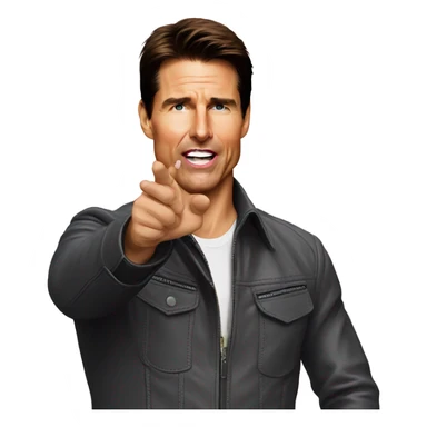 Tom cruise blowing a kiss sticker