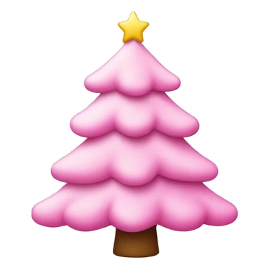 Pink themed Christmas tree sticker