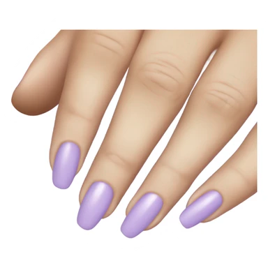 light purple nail color sticker