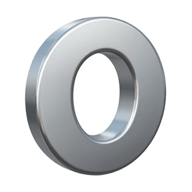 3D number zero (0) symbol sticker