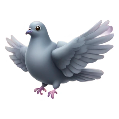 pigeon floating in outer space sticker