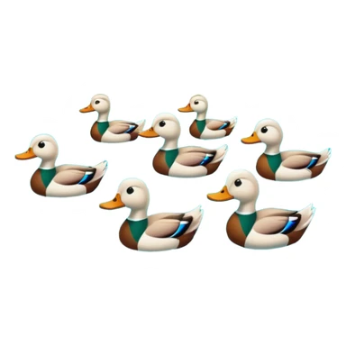 اردک هایی که در آب رودخانه ی خروشان شنا میکنند و آب رودخانه به رنگ سبز آبی است و نور خورشید به آن میتابد و غروب است sticker