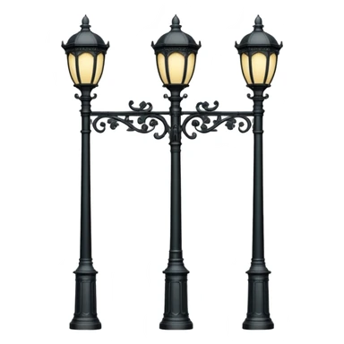 Classic street lamp post sticker