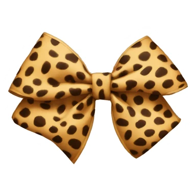 cheetah print bow  sticker