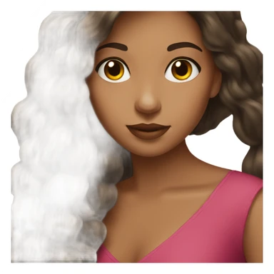 brunette rich girl sticker