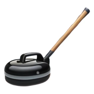 please, An icon featuring the curling rink, with its distinctive circles, and a vibrant crowd in the stands. Snowflakes fall outside the arena, and bright lights illuminate the ice. a curling stone sliding across the ice, with a broom nearby. Transparent background. sticker