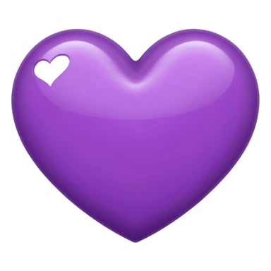Purple Heart in this shape ❤︎‬ ⁣ sticker