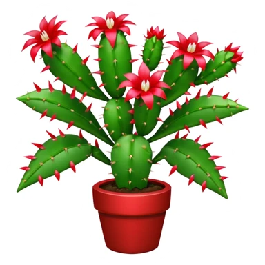 christmas cactus  sticker