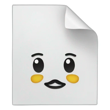 Paper sheet with the tuxedo sticker