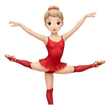 plain isolated red ballerinas sticker