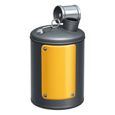 generate a realistic oil canister sticker
