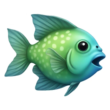 gellifish blue and green sticker