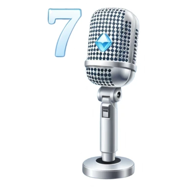 I want these emojis 💎🎤 in one frame with the number 17 I don't want a girl or boy in the pictures. sticker