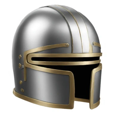 metal helmet with visor sticker