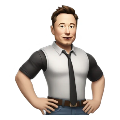 Elon musk jouant à Fortnite  sticker