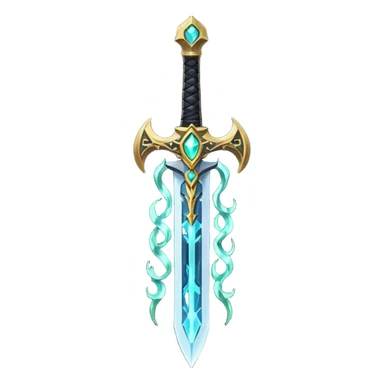 magical greatsword with a eldricth powers in it sticker