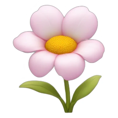 flower with human mouth sticker