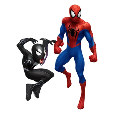 Spiderman y Venom  sticker