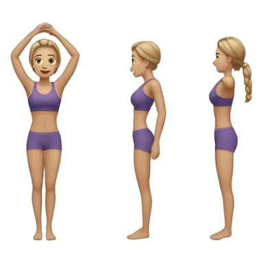 Woman works out sticker