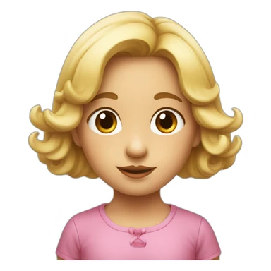 Petit fille avec un grosse tête  sticker