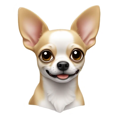 Langhaarig Chihuahua weiß sticker