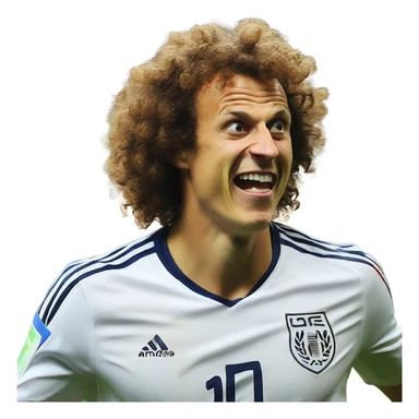 David Luis brasil 2014 goal sticker