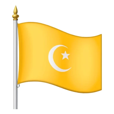flag yellow white yellow arab symbol sticker