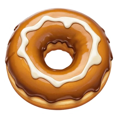 glazed donut at an angel dripping glaze sticker