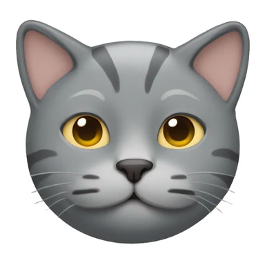Gray cat sleeping  sticker