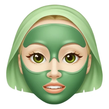 Skincare mask sticker