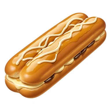  éclair with creaming butterscotch melting  sticker