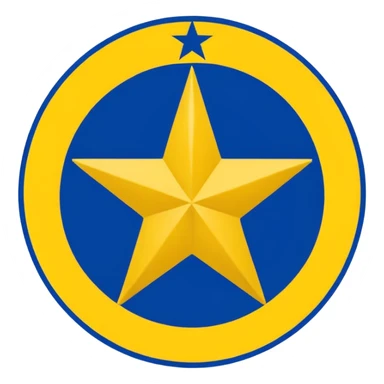 The real logo of the danish football club Brøndby IF and the way it really looks in real life sticker