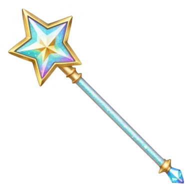 glitter magic wand sticker