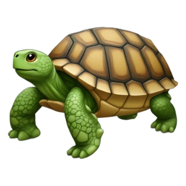 Ourse sur tortue sticker