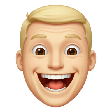 man laughing hardly sticker