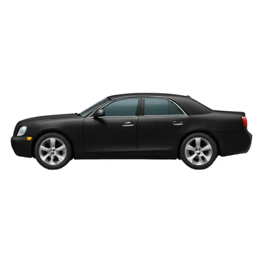 Big black car sticker