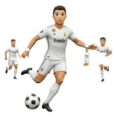 Ronaldo scoring a goal sticker